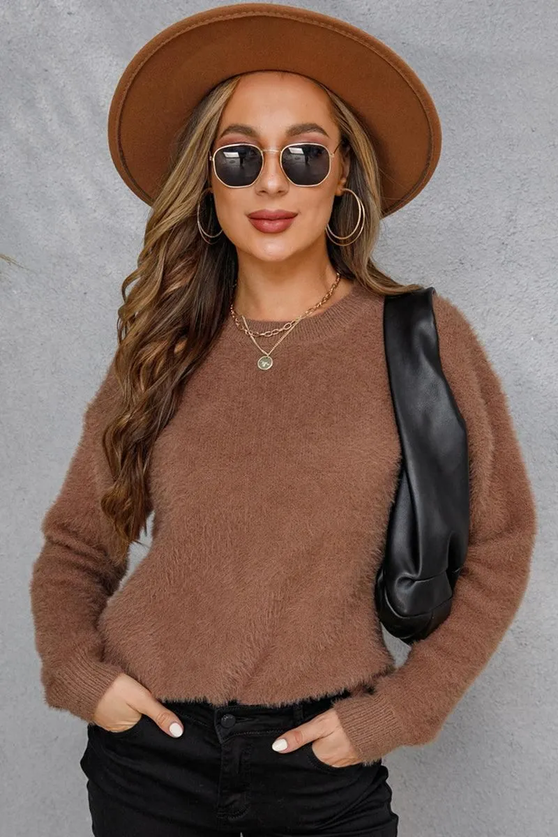 WOMENS ROUND NECK LONGSLEEVE TOP Urban Casual