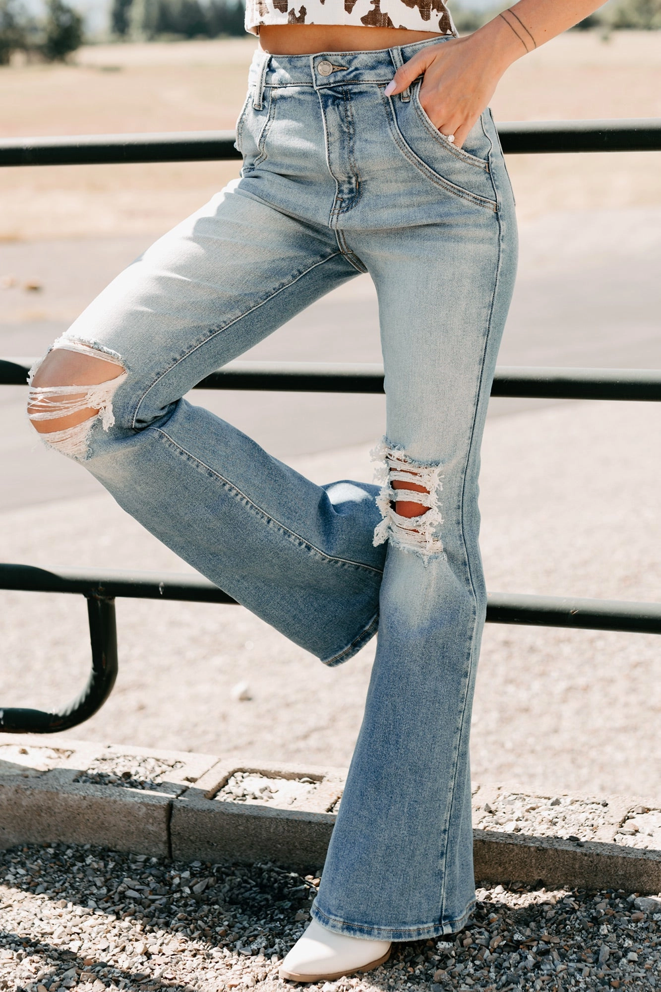 Home Comfort Autumn Days Elegant Laurie High Rise Flare Leg Cello Jeans (Medium)