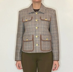Rory Jacket Brownstone Tweed Silk commuting