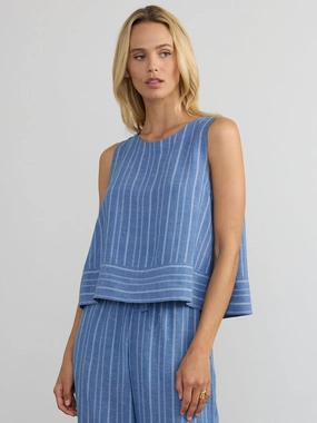 OdorResistantTechnology Garment Washed AVERY BUTTON BACK TANK