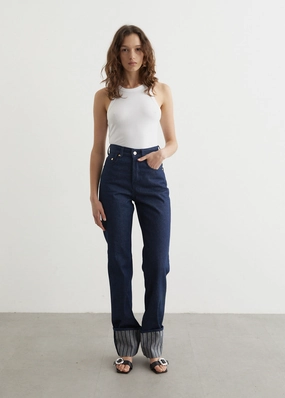 Le De-Nimes Droit Jeans Wide Leg Silhouette