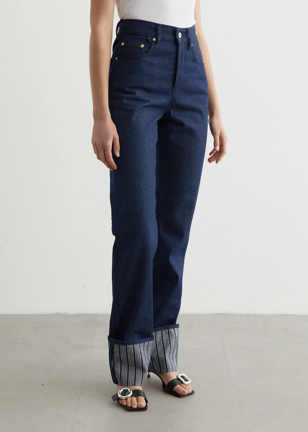 Weekend Warrior Creative Look Modern Le De-Nimes Droit Jeans