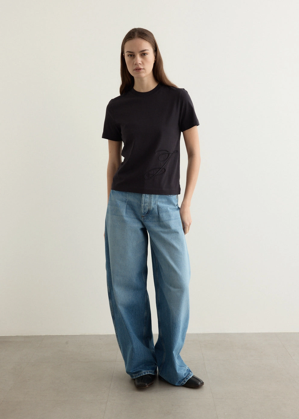 Le De-Nimes Ovalo Jeans Festival Outfit Comfy Artist Vibe Light Stretch