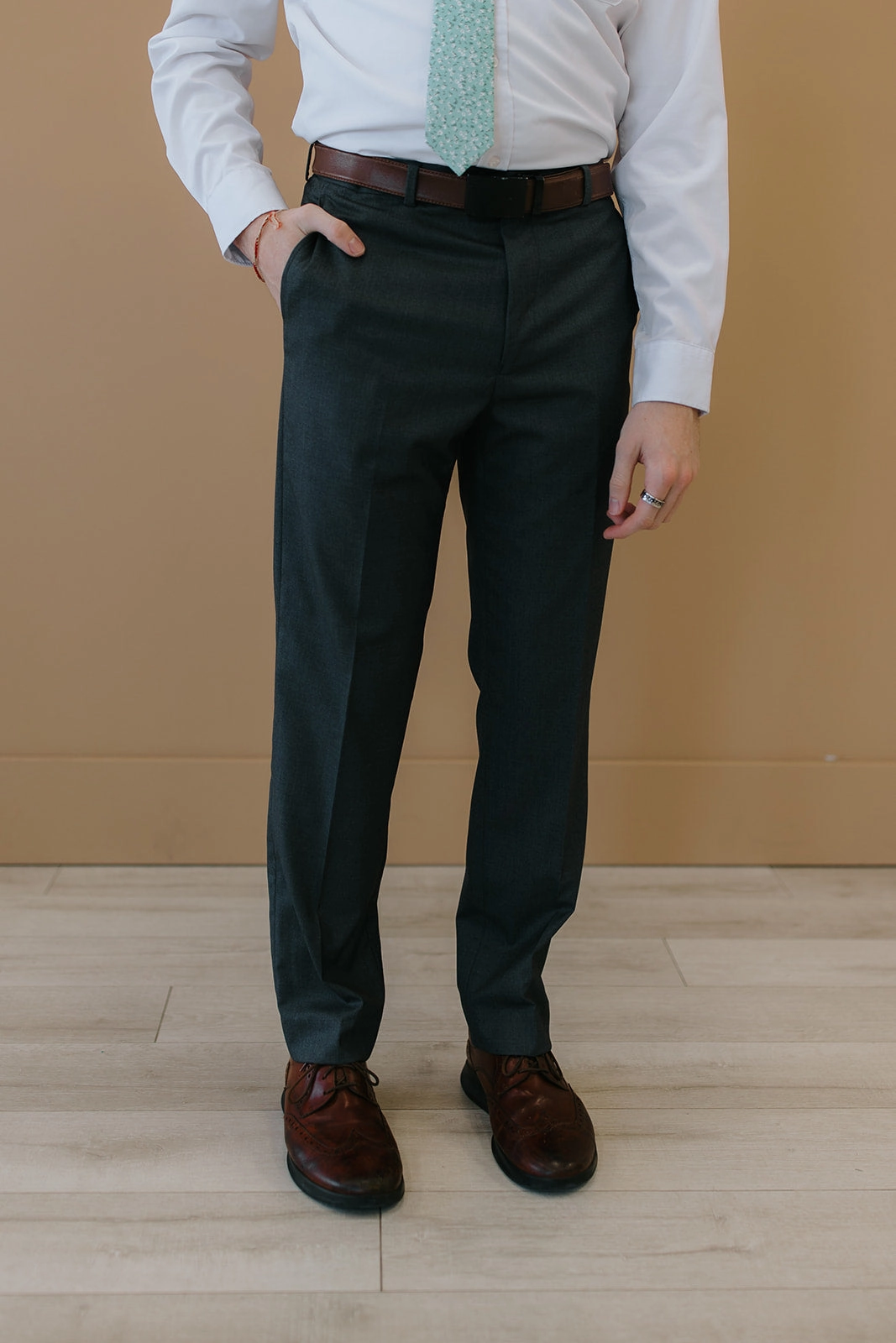 Comfort Design Ultra Stretch Legacy Suit Pant Charcoal