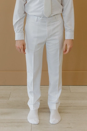Legacy Suit Pant White Durable Weave
