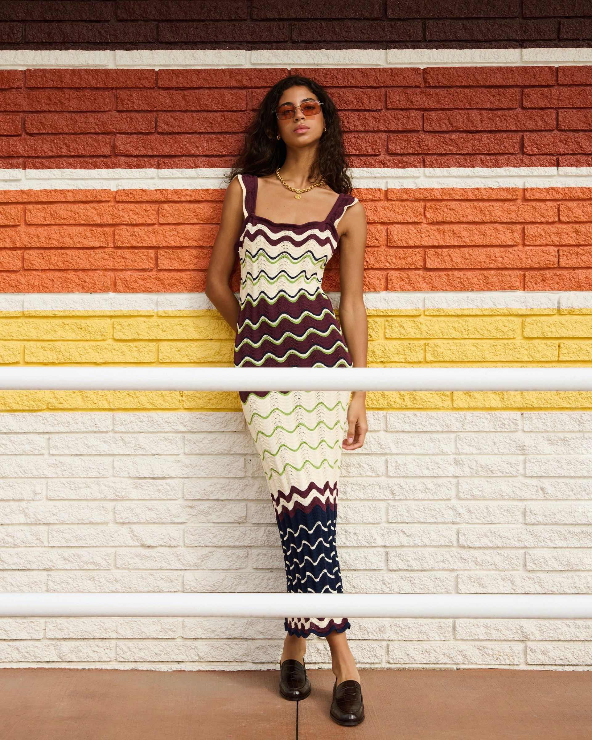 Leigh Dress Stretch Knit Backing