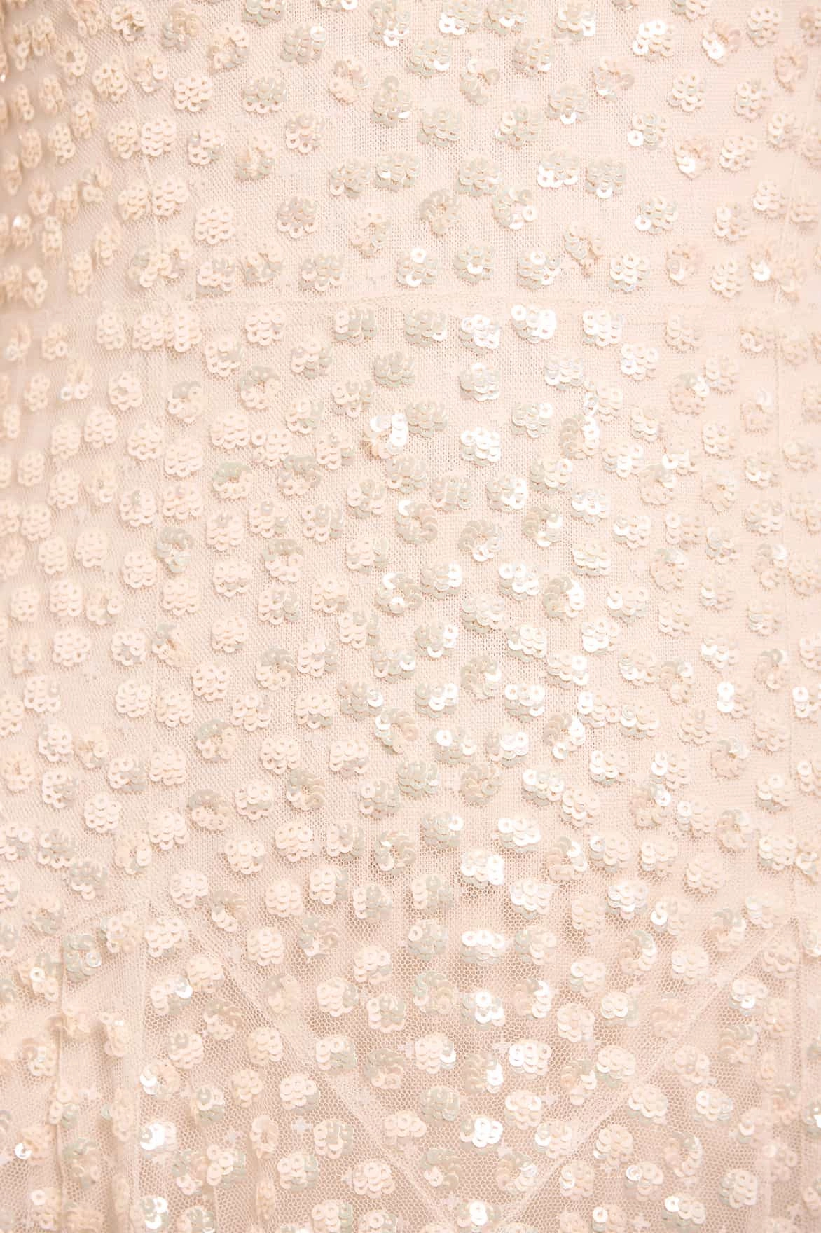 Bold Movement Leila Dot Sheer Ankle Gown