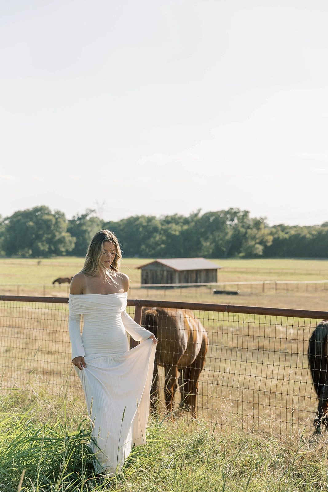 Lennox Long Sleeve Maxi Dress in Ivory Abrasion-resistant