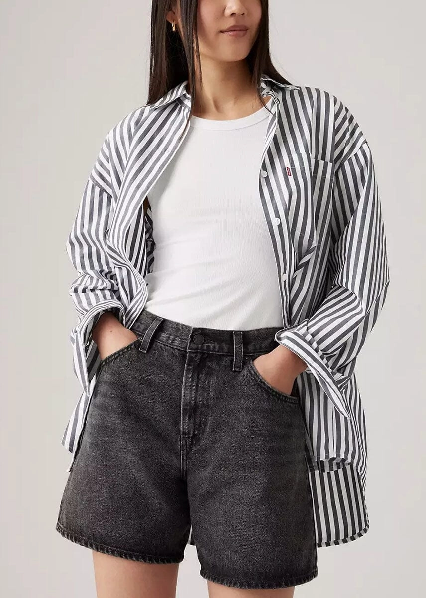 Levi's High Rise Baggy Short - Where's My Phone Low Maintenance Bonded Seam Technology