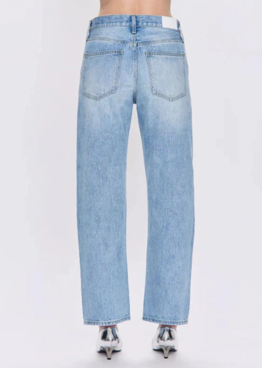 Lexi Mid Rise Bowed Straight - Aries Comfort Fit