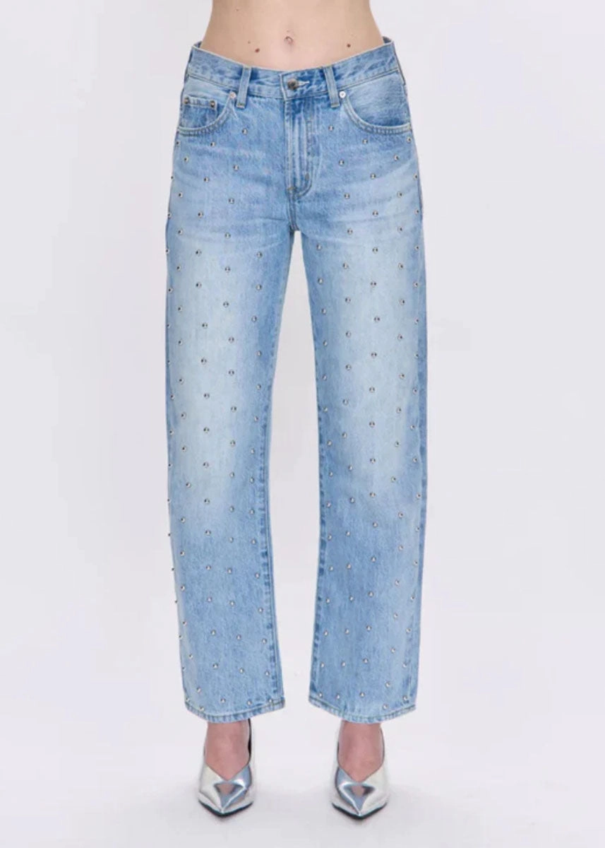 Lexi Mid Rise Bowed Straight - Aries No Gap Waist Construction All Day Comfort