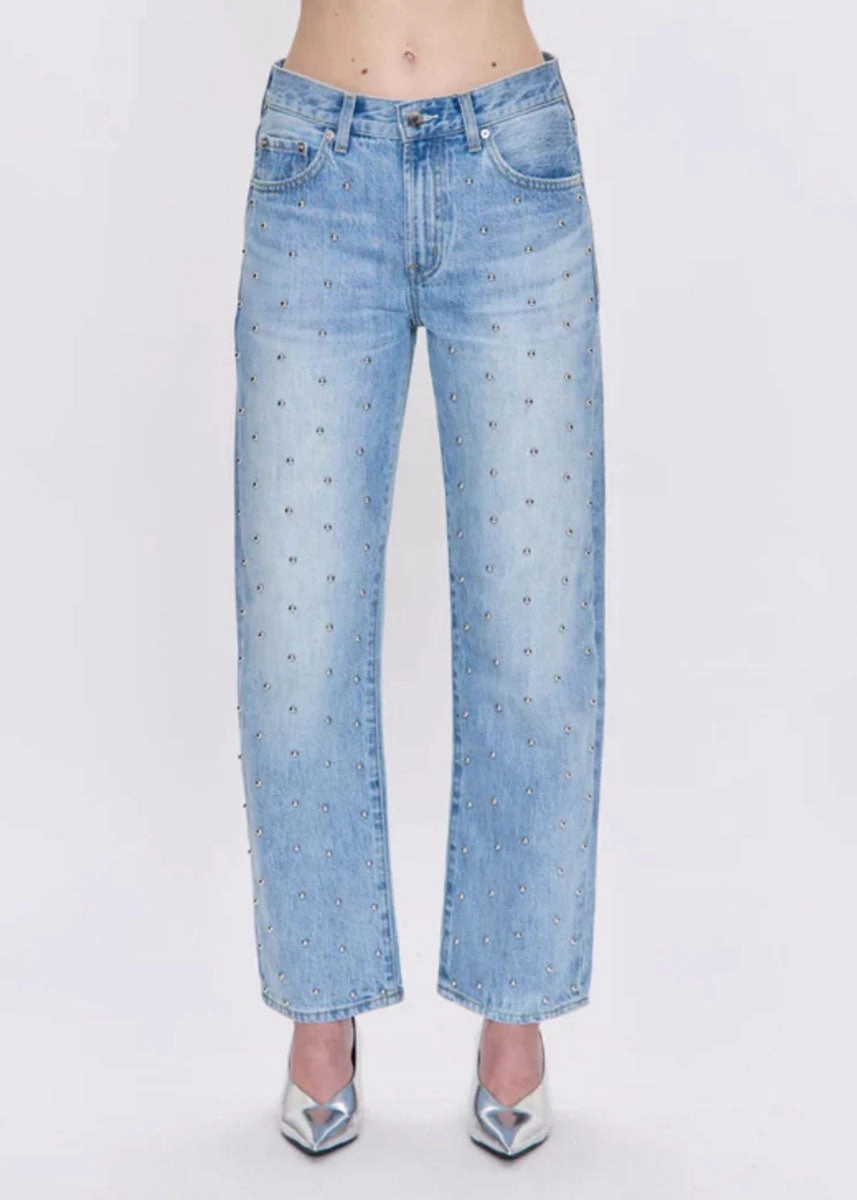 Lexi Mid Rise Bowed Straight - Aries Everyday Must-have ExtendedSizeRange