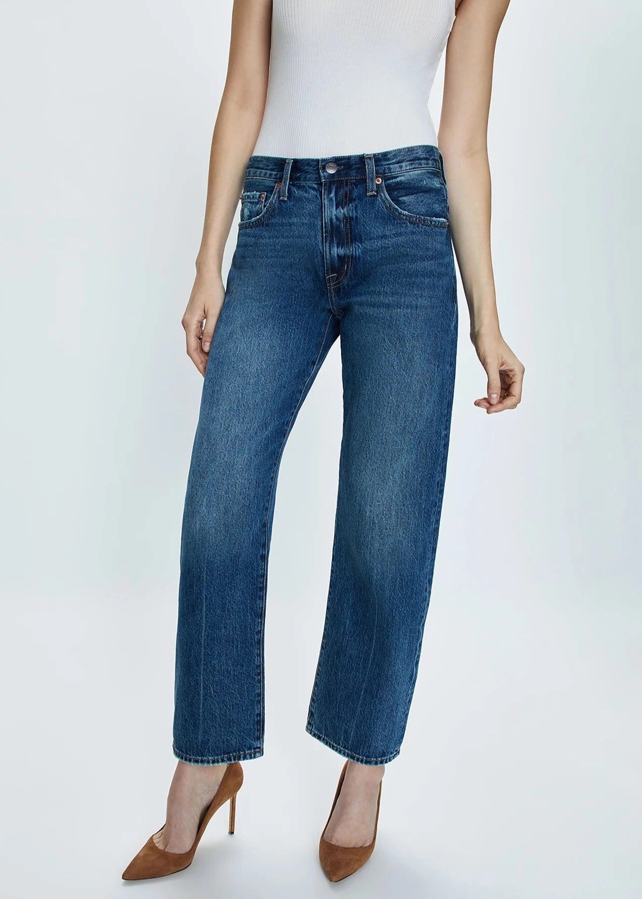 Seamless Comfort Light and Cozy Lexi Mid Rise Bowed Straight - Artisan