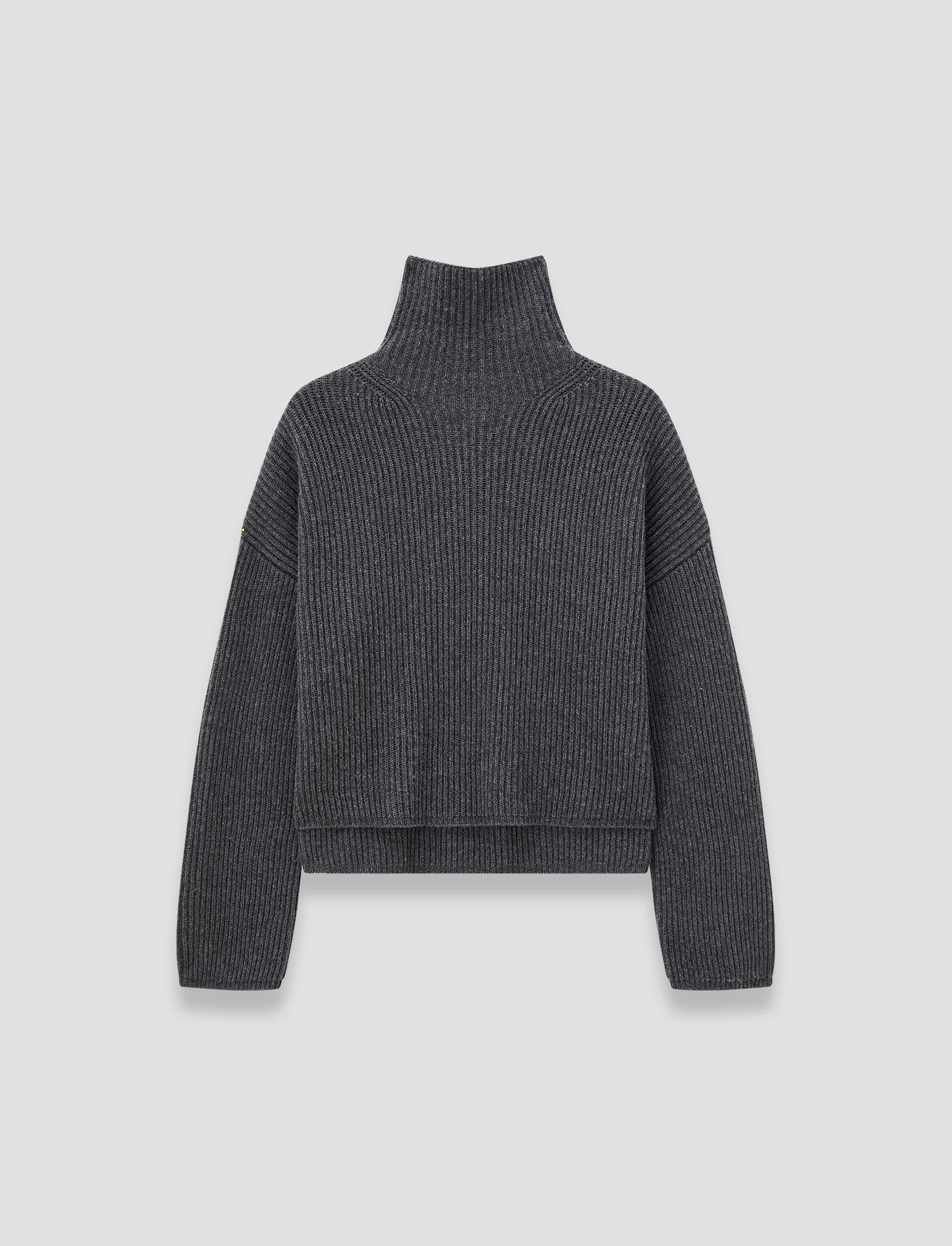 OdorResistant Treatment Sweater Knit Light Cardigan Stitch High Neck Jumper