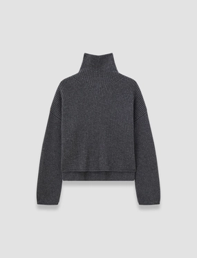 OdorResistant Treatment Sweater Knit Light Cardigan Stitch High Neck Jumper