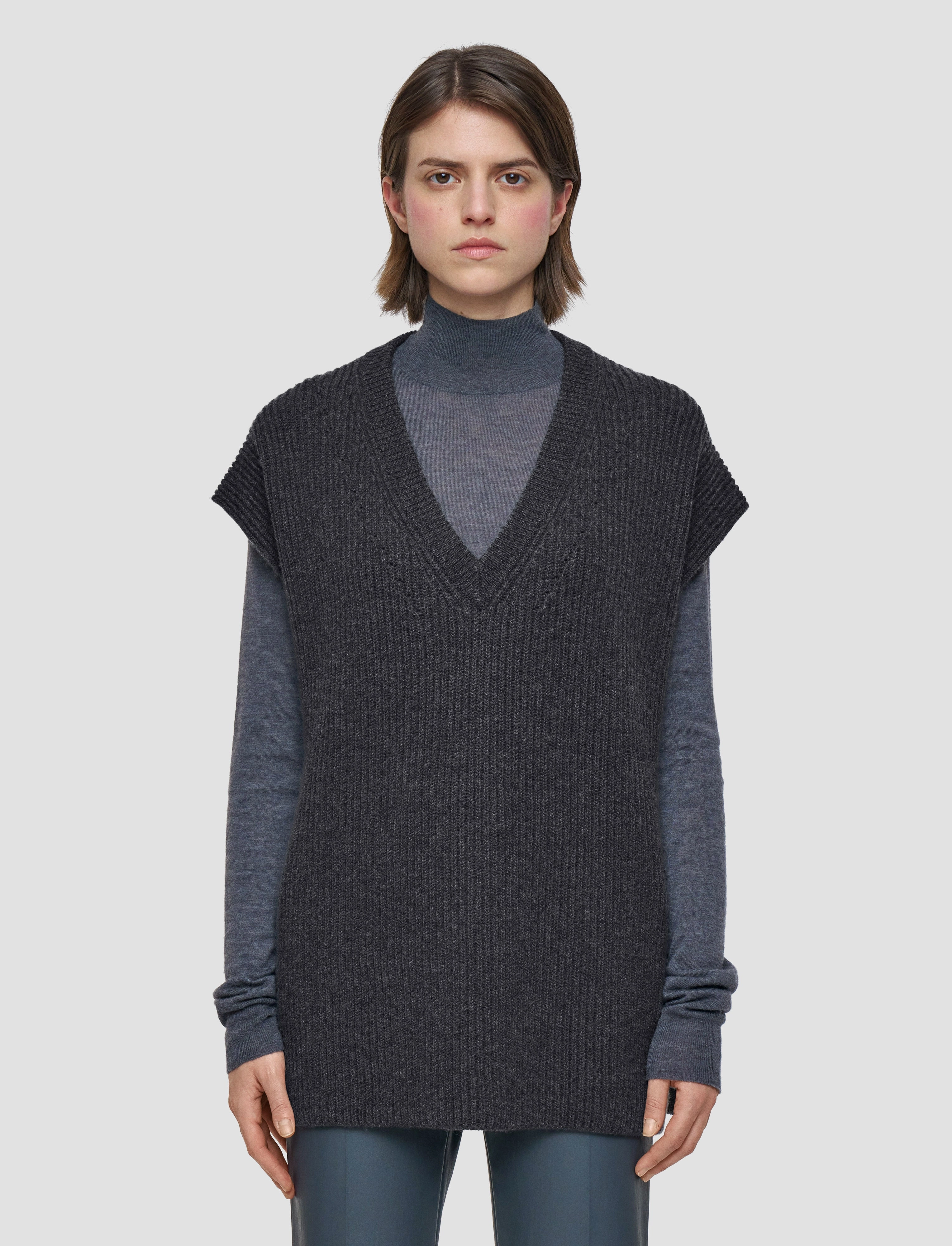 Cozy Finish Cable Stitch Light Cardigan Stitch Vest