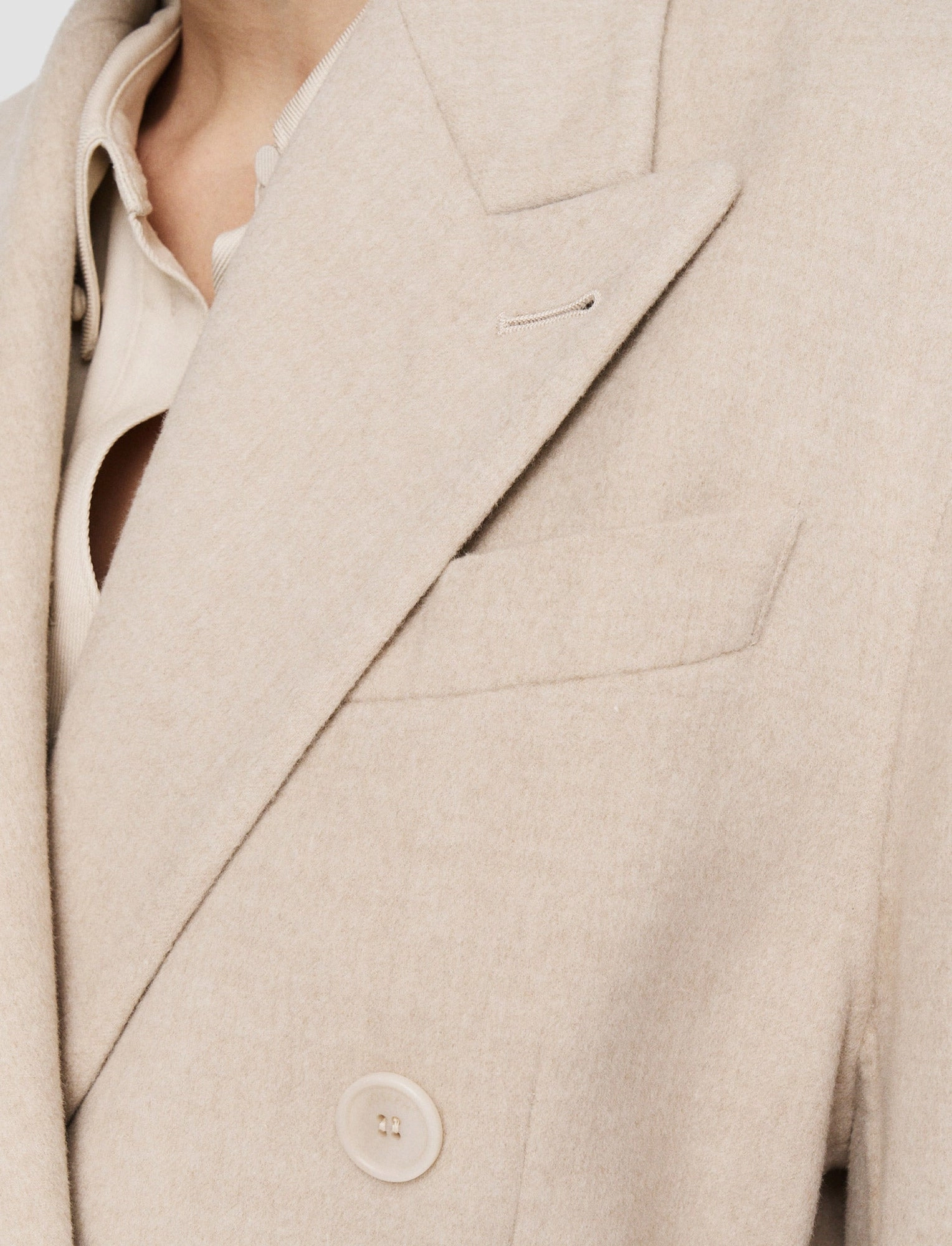 Reinforced Seams Light Double Face Hermel Jacket