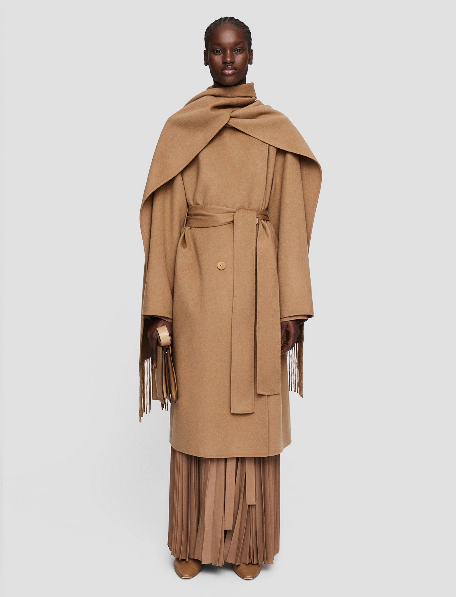 Light Double Face Lepage Scarf Coat Noise Reduced Fasteners TearResistant Reinforcements