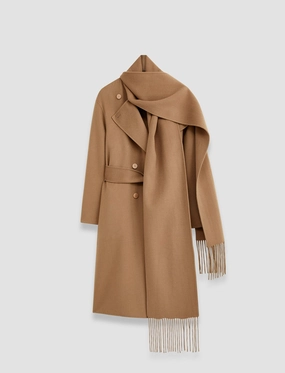ScratchResistant Zippers Light Double Face Lepage Scarf Coat