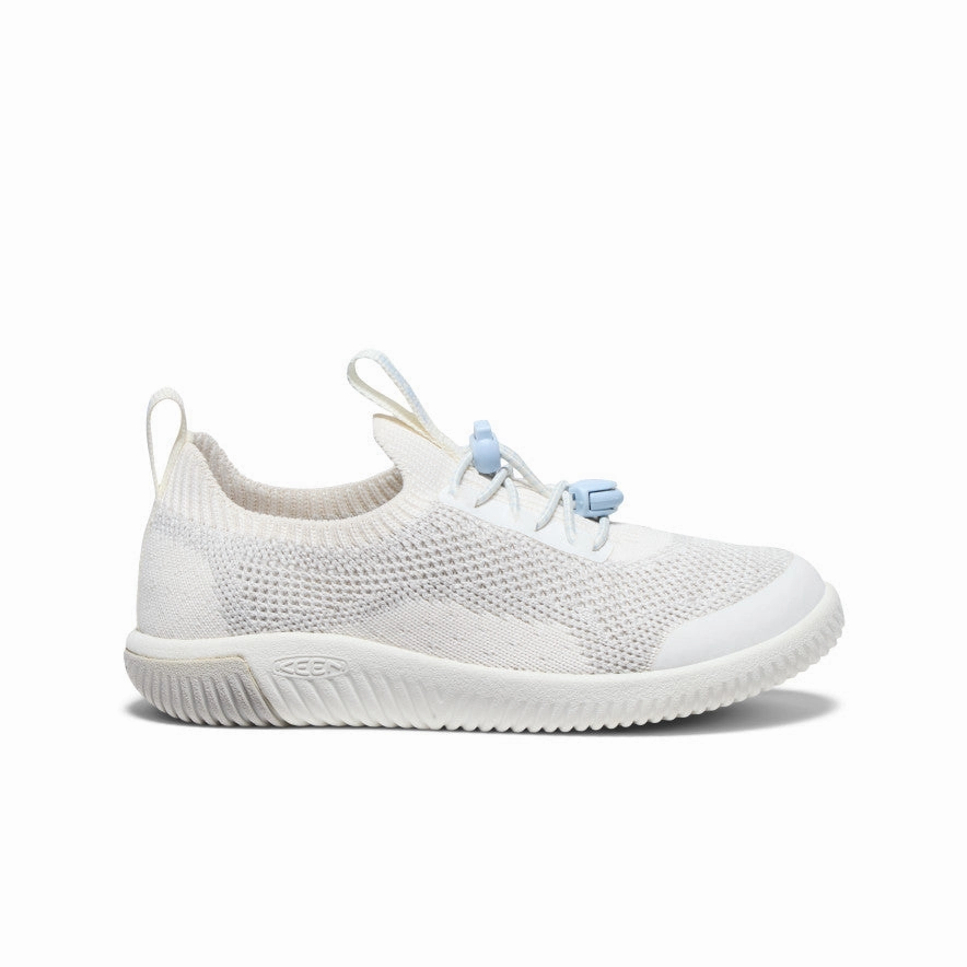 Little Kids' KNX Knit Sneaker  |  Star White/Skyway Easy Foot Comfort