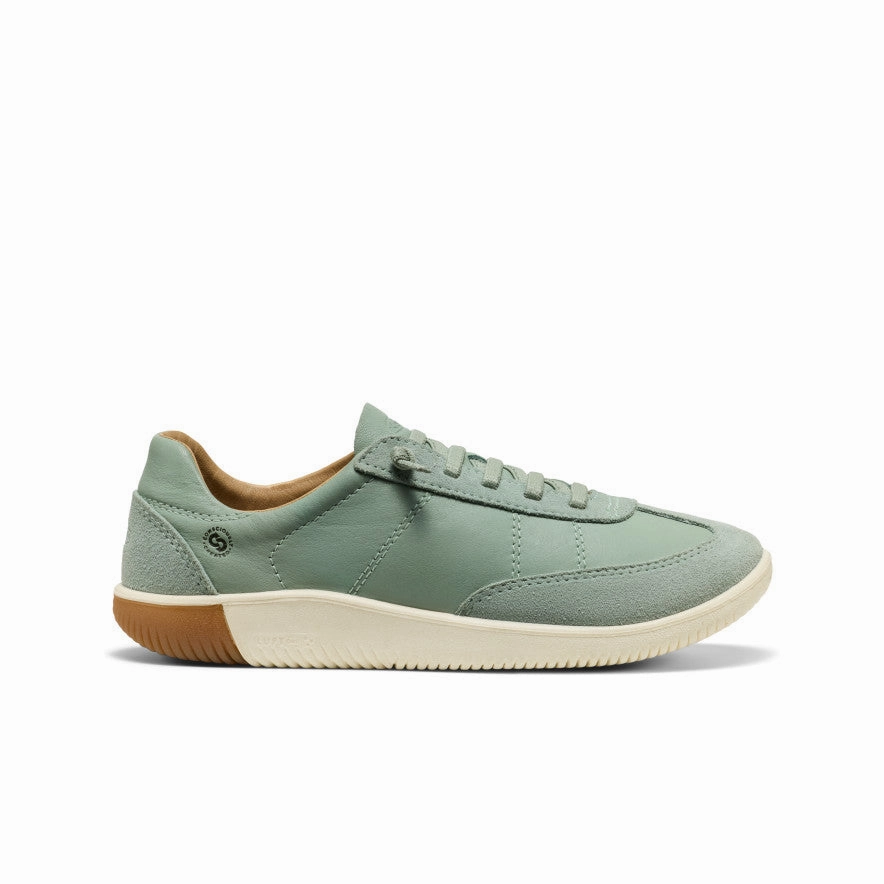 Smooth Steps Quick Slip On Shoes Women's KNX T-Toe Sneaker  |  Iceberg Green/Birch