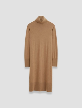 Flatlock stitching Light Pure Cashmere Dress