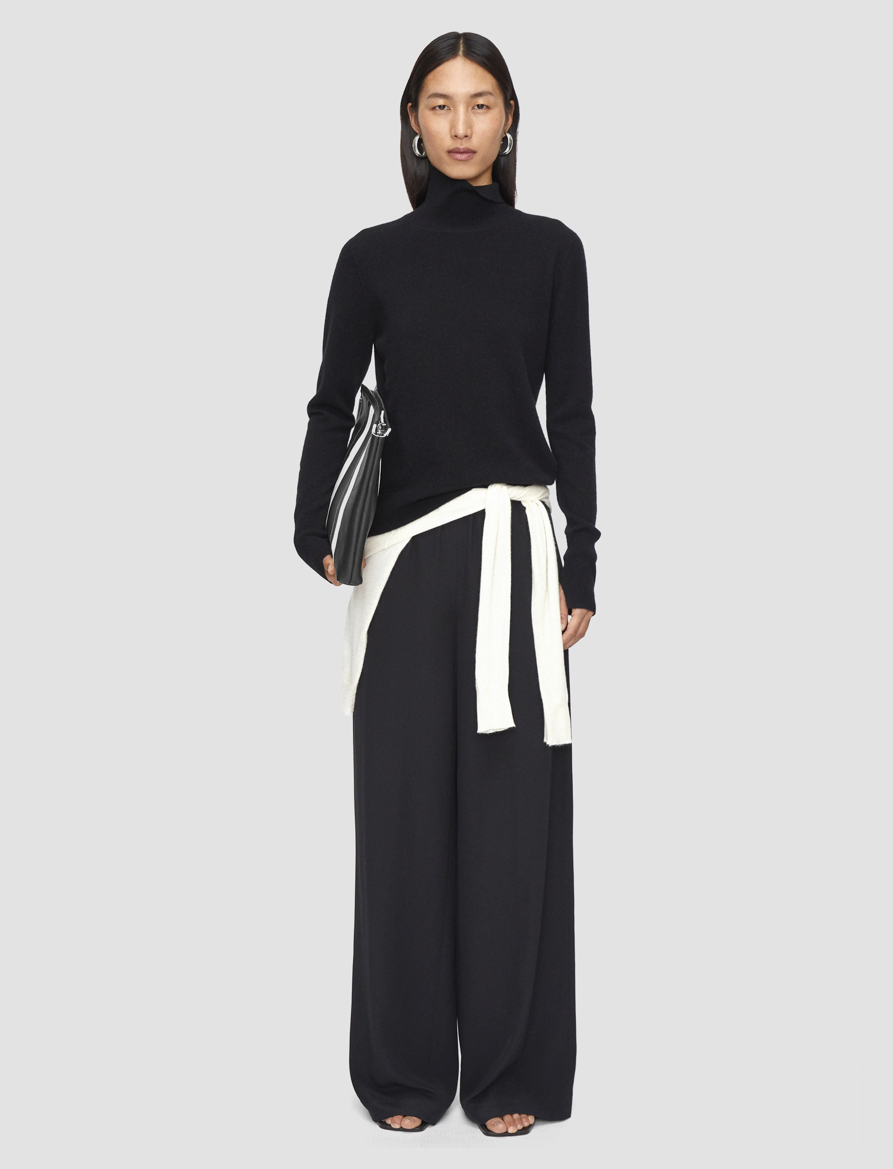 Just Right Light Pure Cashmere High Neck Jumper