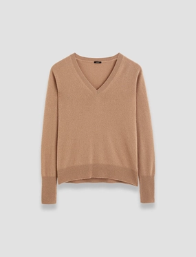 Travel Comfort Light Pure Cashmere V Neck Jumper