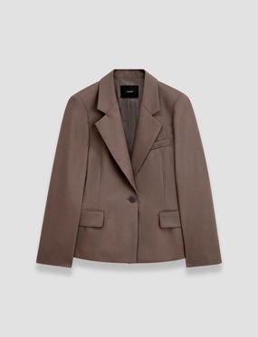 everyday staple Magnetic Closure System Light Wool Flannel Fernand Jacket