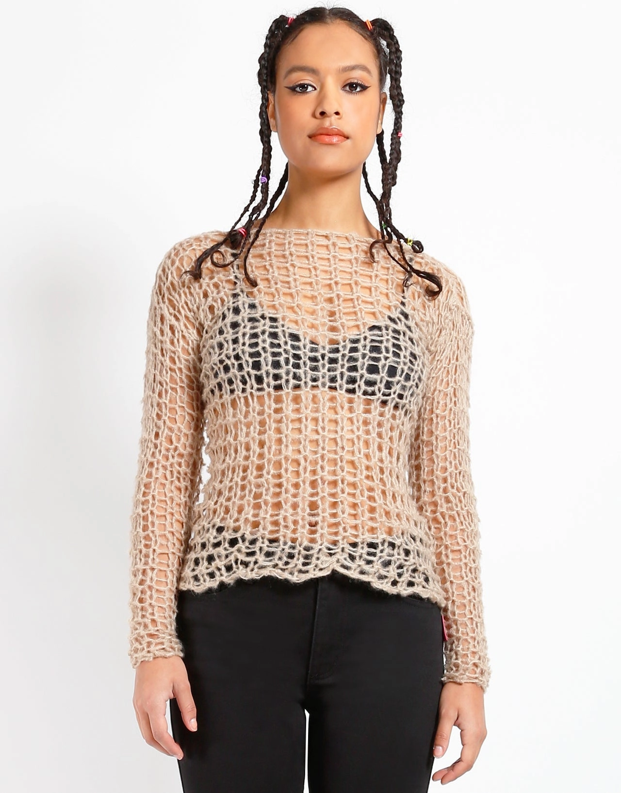 Fade Resistant Coating HOLY PUNK SWEATER IVORY