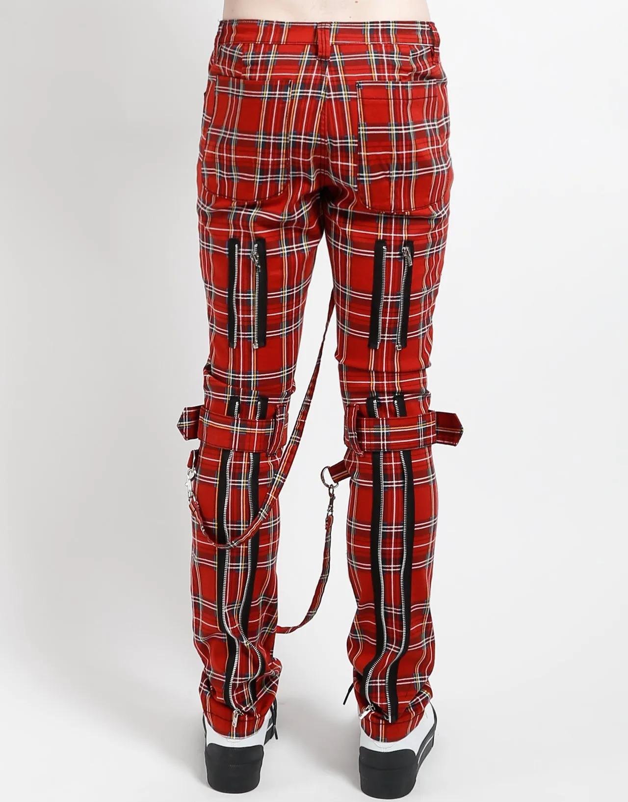 Comfortable Design BONDAGE PANT RED PLAID