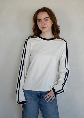 Gwynne Long Sleeve Tee - Bone Eco Friendly Blend