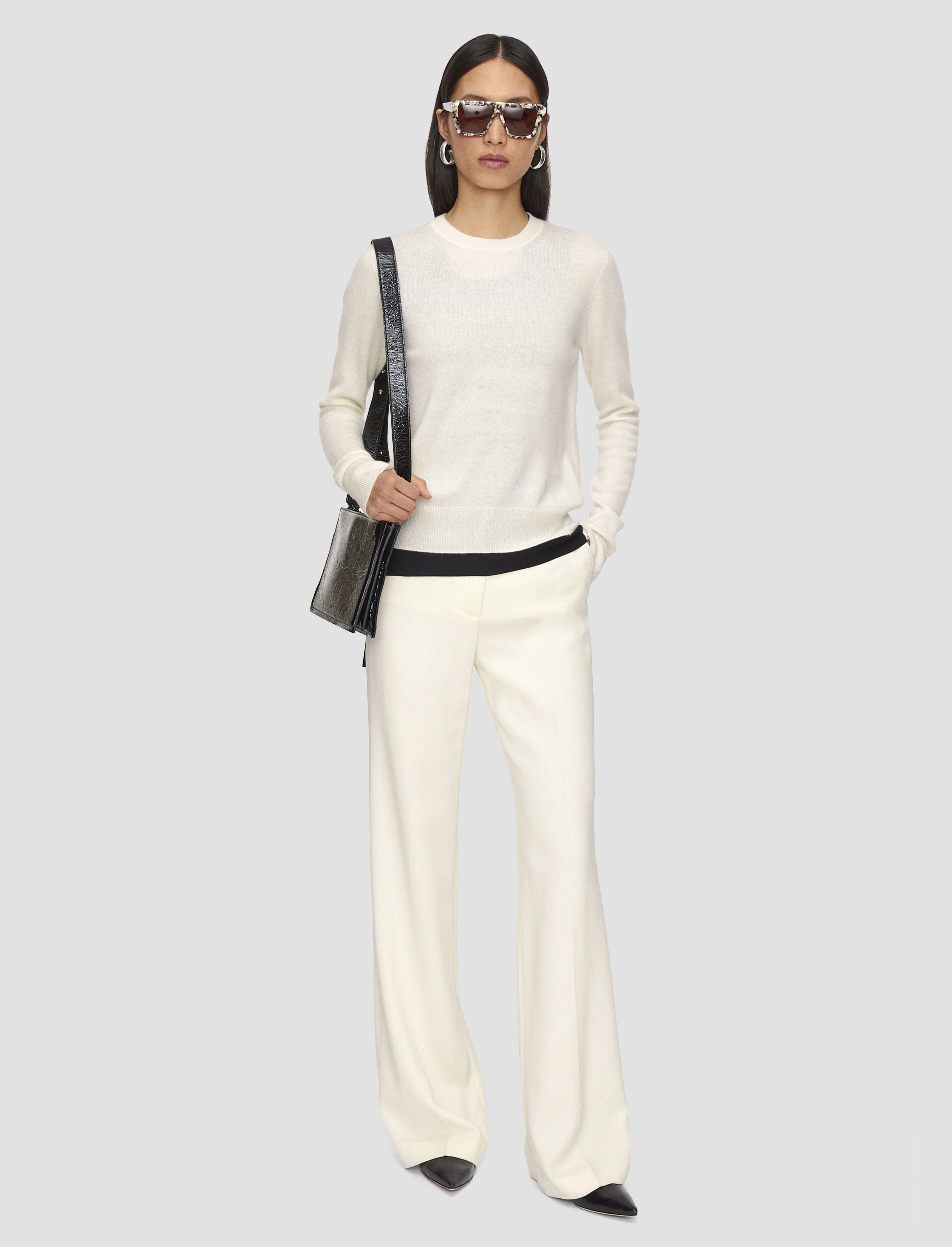 Light Pure Cashmere Round Neck Jumper On-The-Go Simple Piece