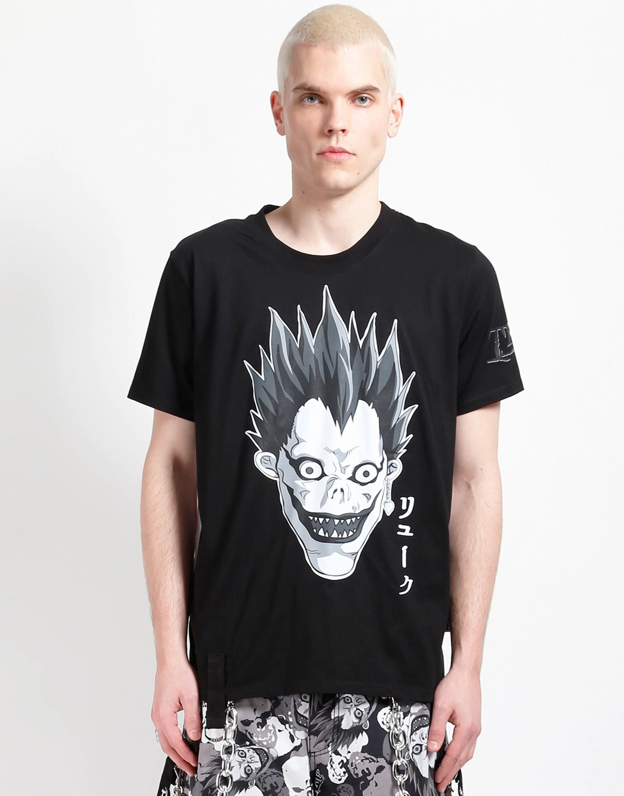 Minimalist Styling Stain Resistant Treatment TRIPP NYC X DEATH NOTE - RYUK SPLIT TEE