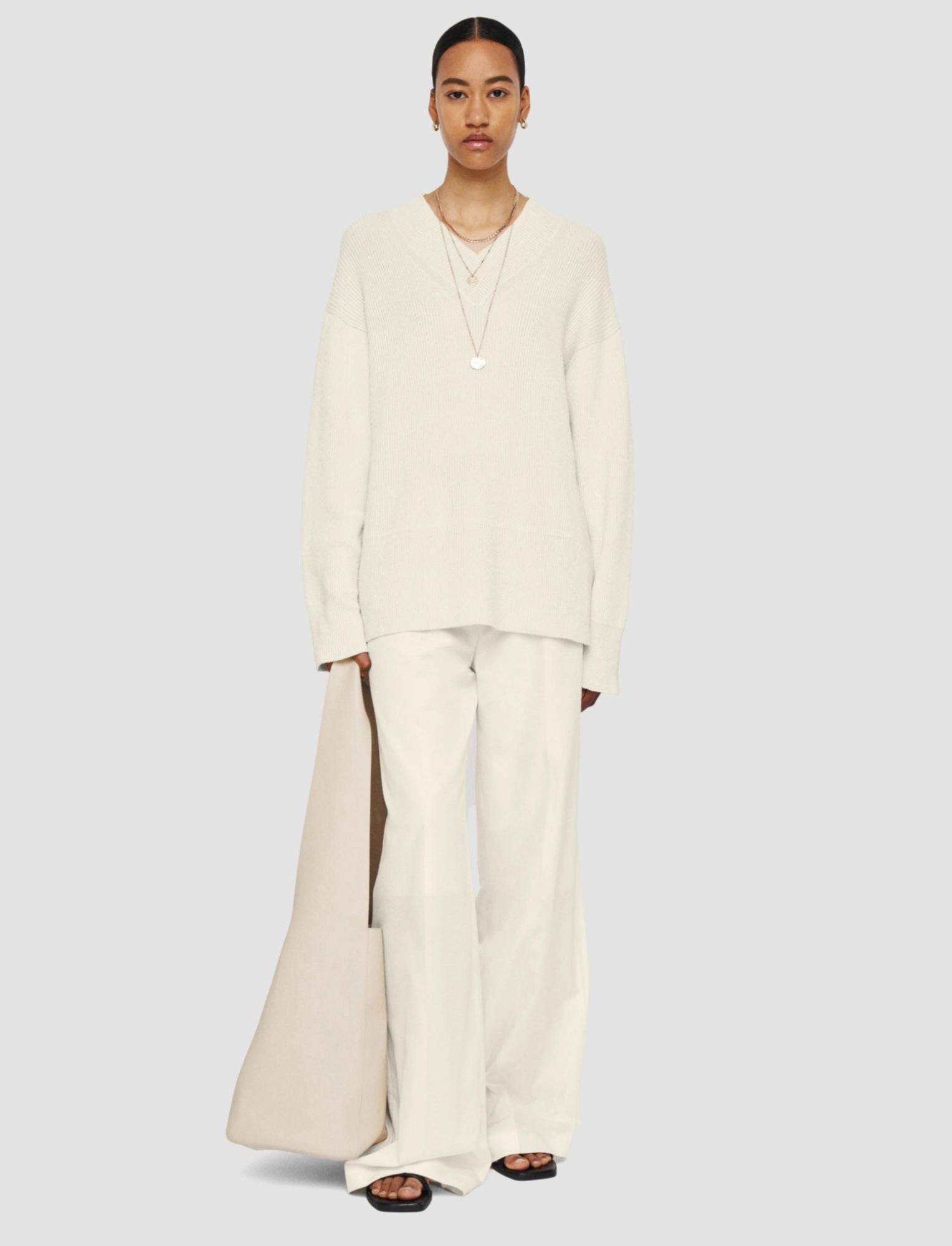 Fresh Warmth Linen Blend Knit Jumper