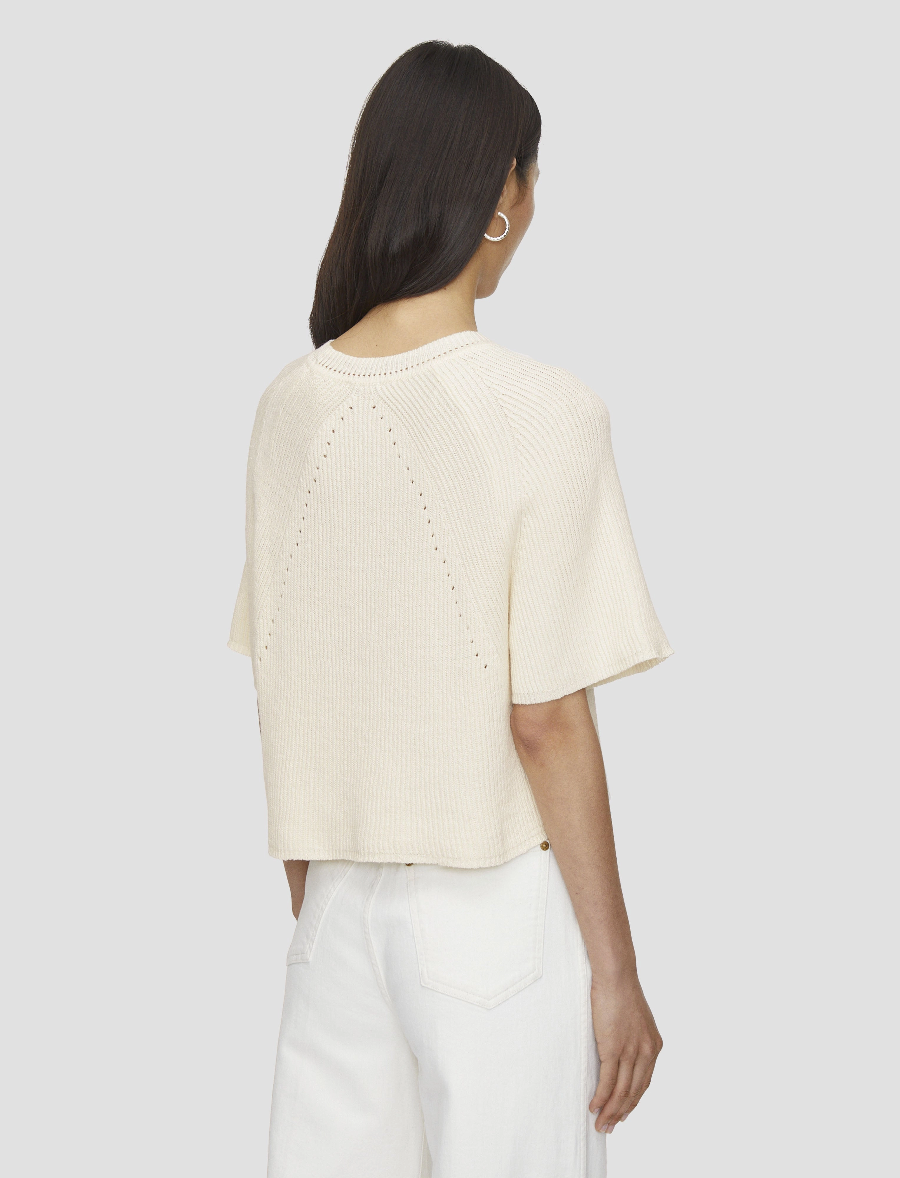 Linen Blend Knit Top Daily Layer