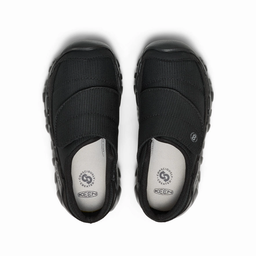 Little Kids' Hypowser Wrap Shoe  |  Black/Black Comfort Step On