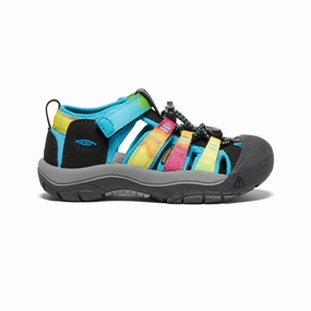 Little Kids' Newport H2  |  Rainbow Tie Dye Reinforced toe Non Slip Traction