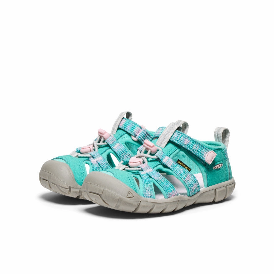 Little Kids' Seacamp II CNX  |  Bright Aqua/Giggle Pink Active Outdoor Shoes