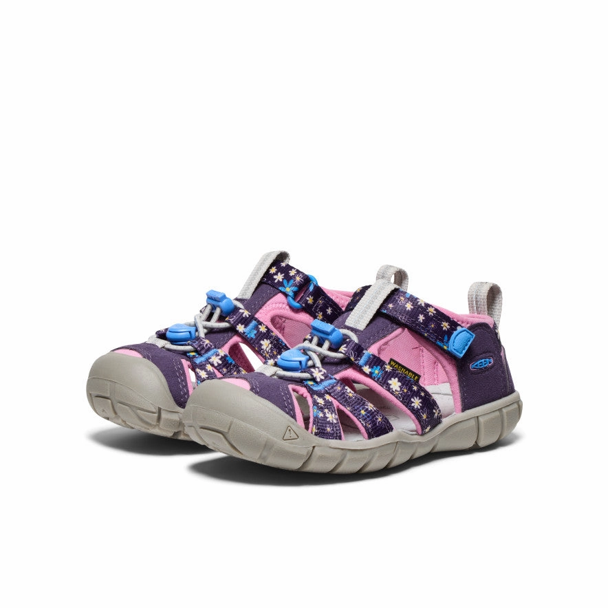 Fashion Sandals Multi Angle Traction Nodes Little Kids' Seacamp II CNX  |  Daisies/Marina