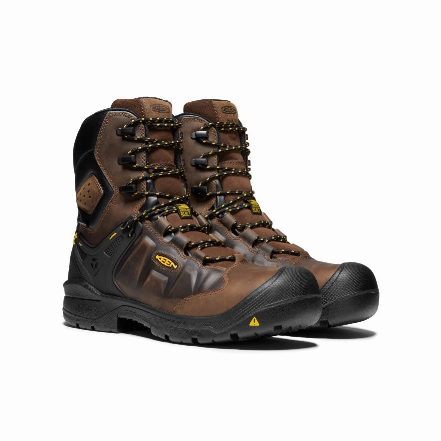Men's Dover 8" Insulated Waterproof Boot (Carbon Toe)  |  Dark Earth/Black dry surface