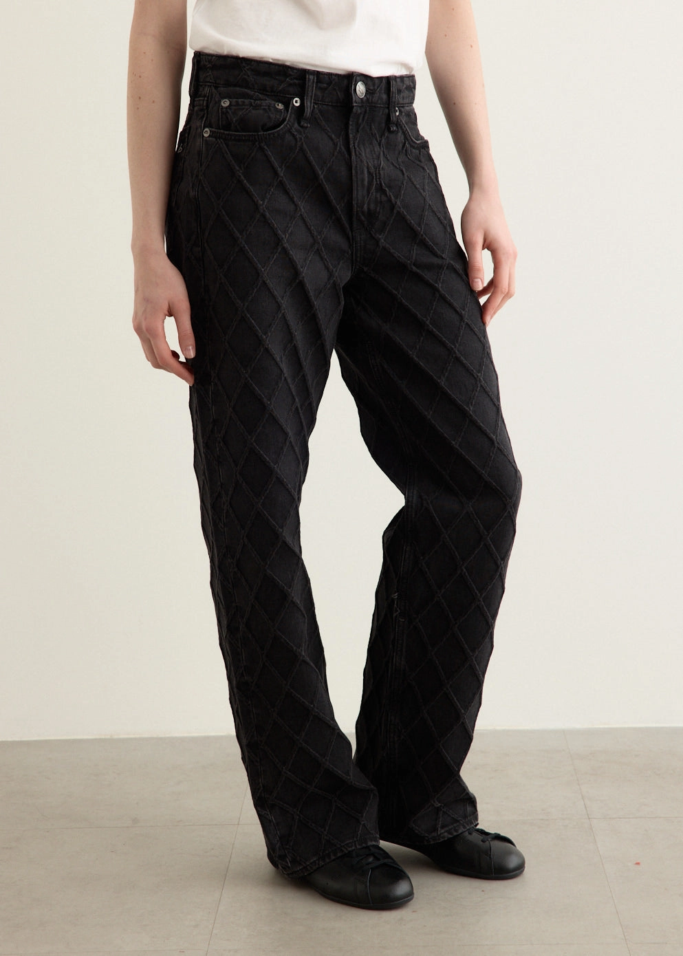 Couple Look Office Wear Logan Mid-Rise Wide Leg Jeans