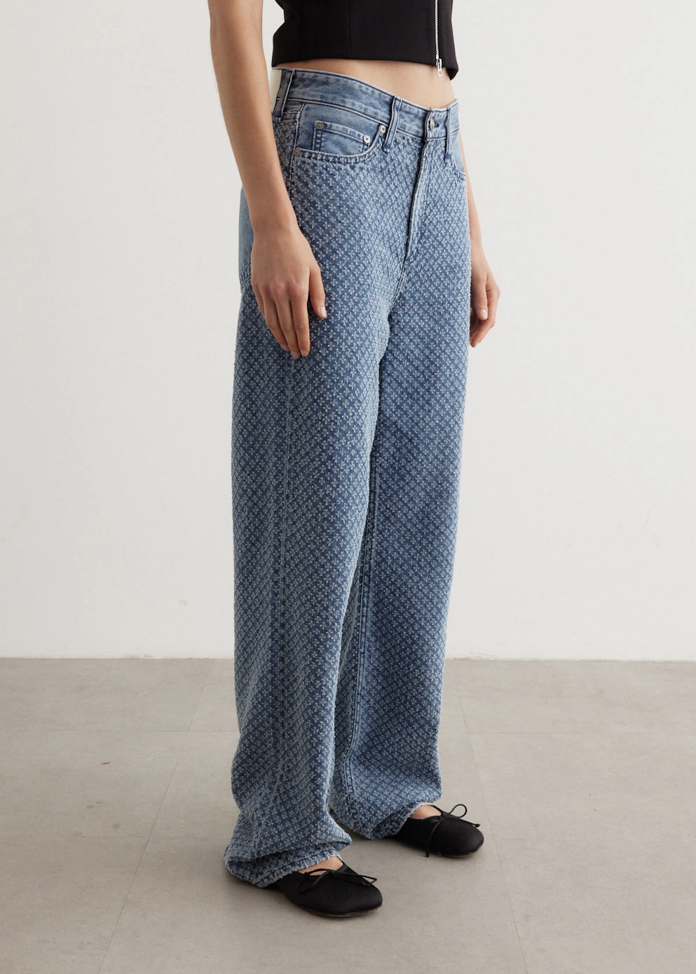 Logan Wide Leg Jeans Daily Go Brushed Interior