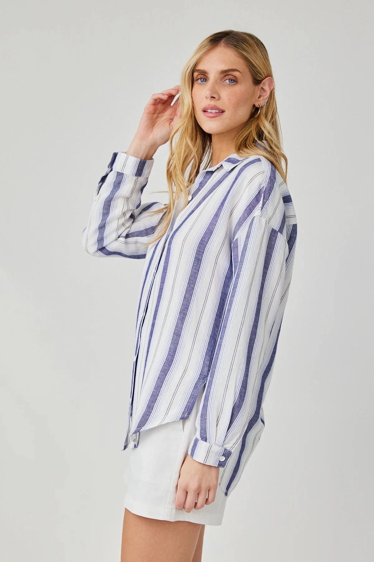 Long Sleeve Button Down ZonalVentilation Four Way Stretch Fabric