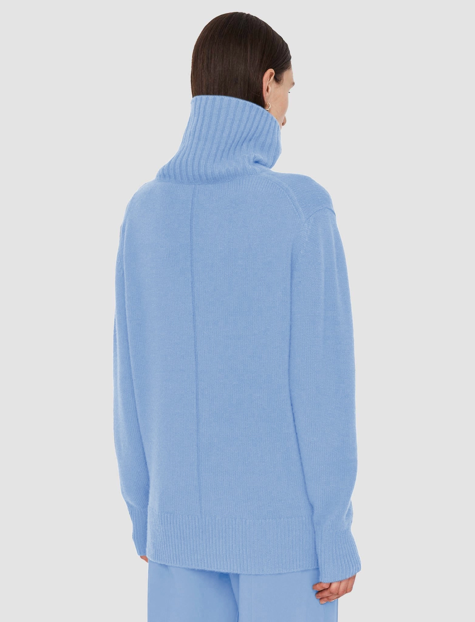 Open Cashmere High Neck Jumper Casual Cool