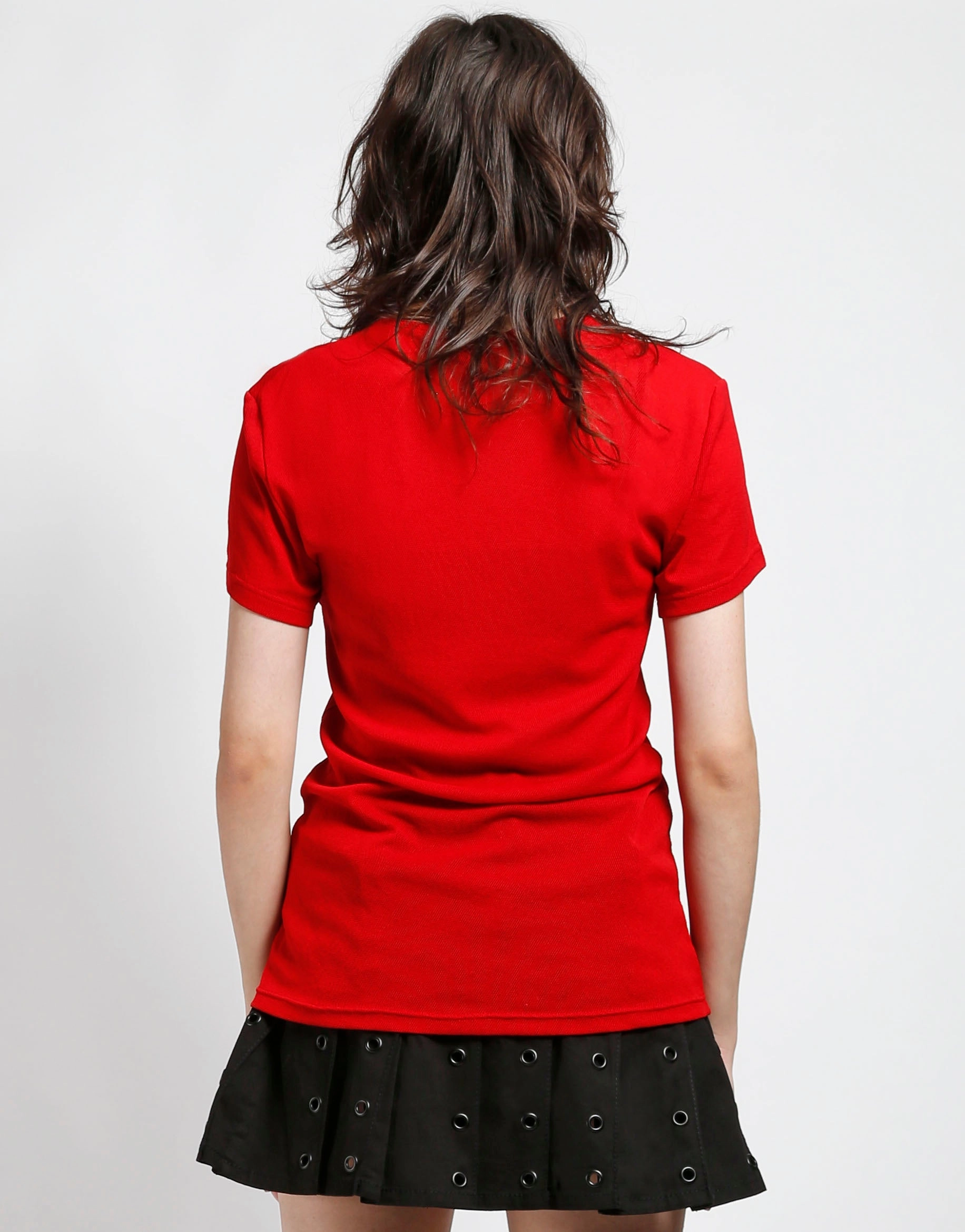 Buttery Soft Feel NonRestrictiveCut SHORT SLEEVE FISHNET RED