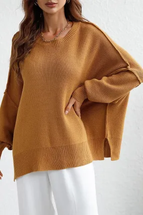 SustainableBlend LOOSE FIT DOLMAN SLEEVE KNIT SWEATER