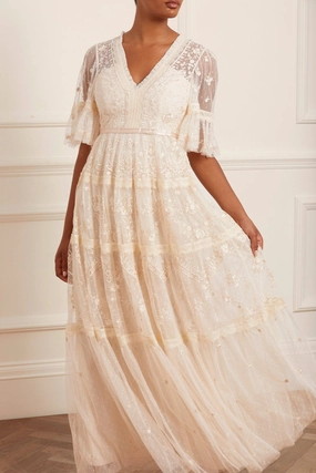 perfect for events Airy Fabric Lottie Lace Gown