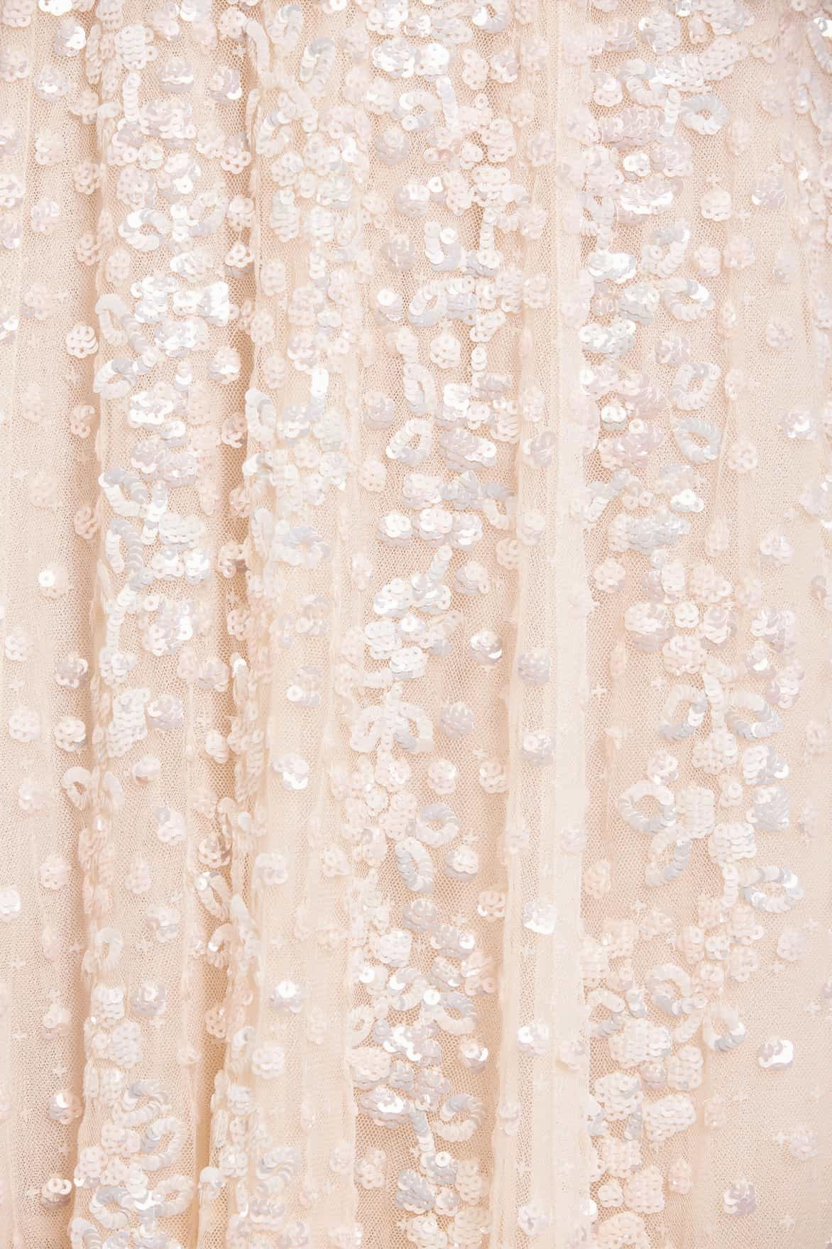 Easy Lovely Printed-Fabric Confetti Gloss Off-Shoulder Gown