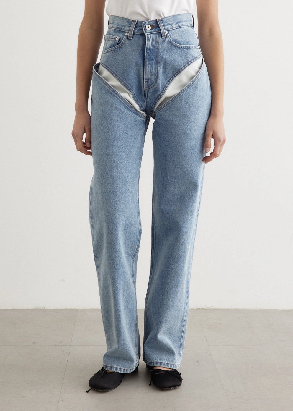 Evergreen Cut Out Jeans Sleek Shape Casual Spring Mood Classic Wear